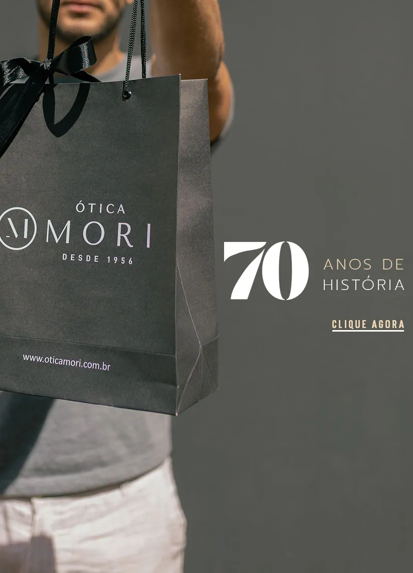 Banner Banner 70 anos ótica mori
