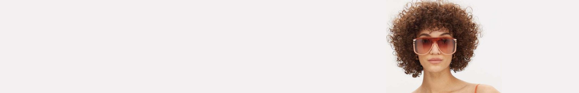 Óculos de sol oversized degradê