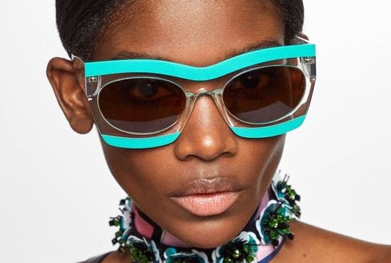 Óculos de sol azul Emilio Pucci