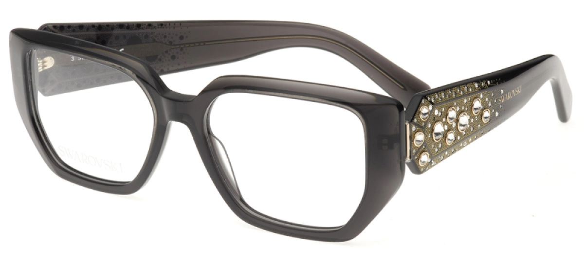 Óculos de Grau Swarovski 5467 001 Quadrado Preto Feminino | Ótica Mori