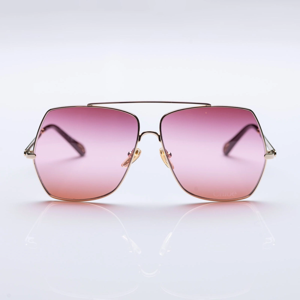 Chloe サングラス 中古・古着通販】Chloe (クロエ) サングラス ゴールド サイズ:60□18
